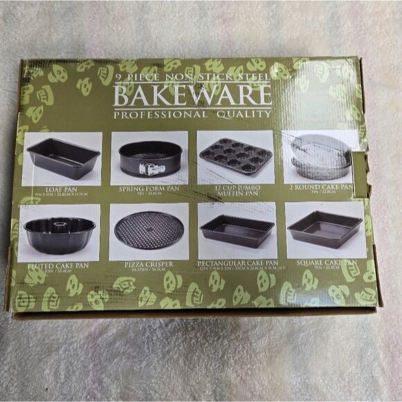 NIB 9 Piece Quantum 2 Bakeware Professional Quality Non-Stick Steel Set - Picture 3 of 4